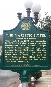 majestic baseball trail sign